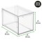 mDesign Stackable Closet Storage Bin Box with Pull-Out Drawer - Clear